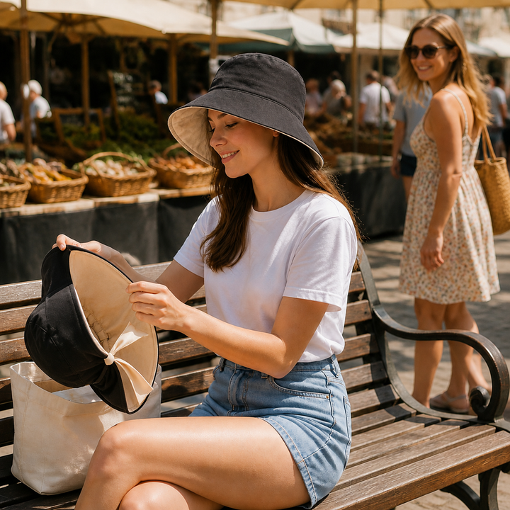 Shadewell – Packable Wide-Brim Bow Sun Hat