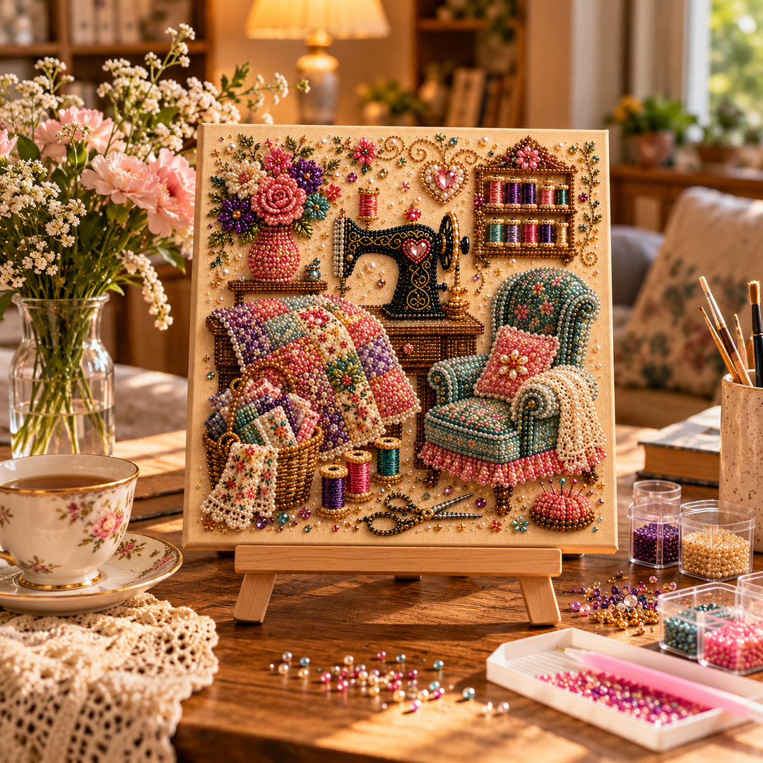 CozyGlow – Sewing Room Diamond Painting Kit