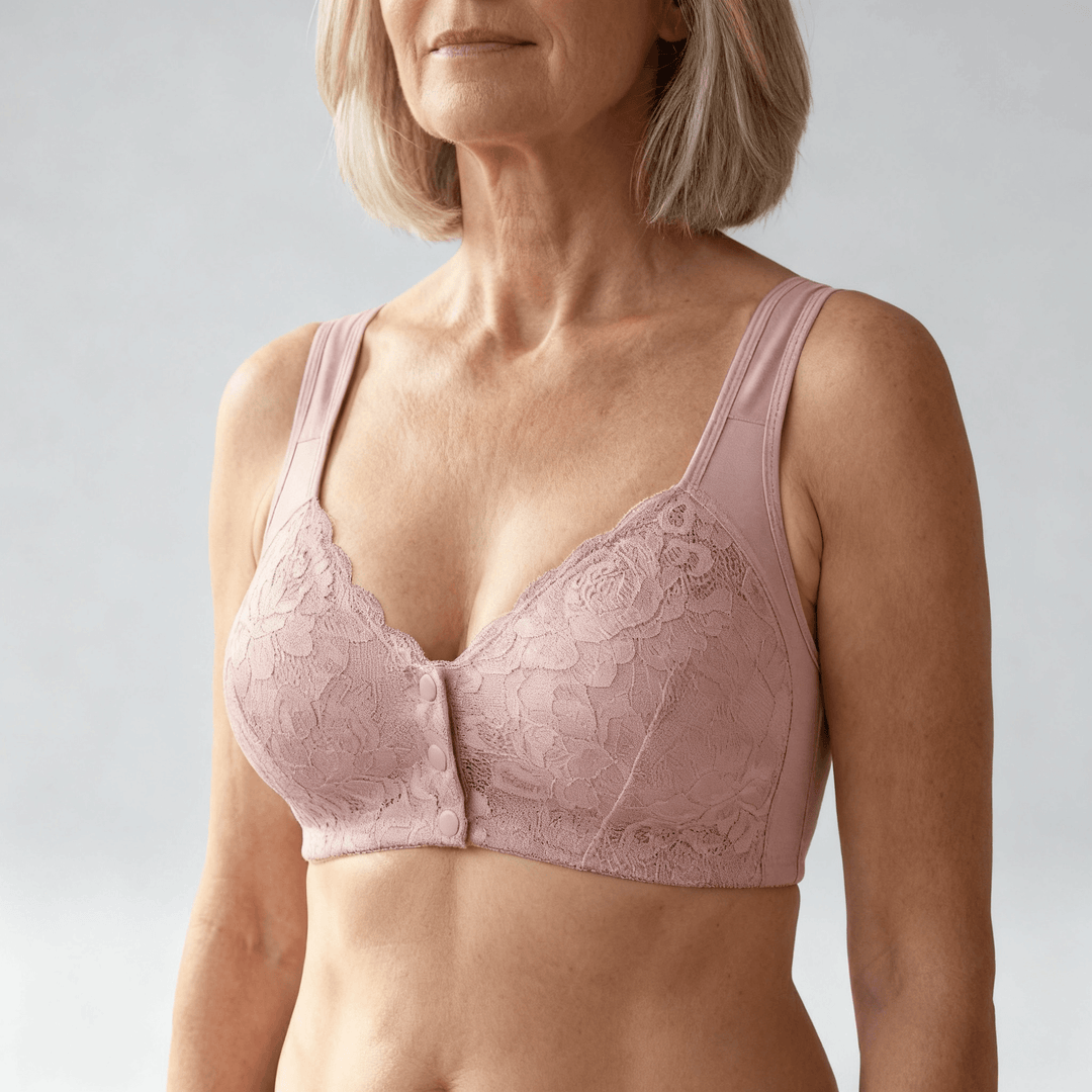 Daintybra – Easy Snap Bra for All Day Comfort Light Pink / 36