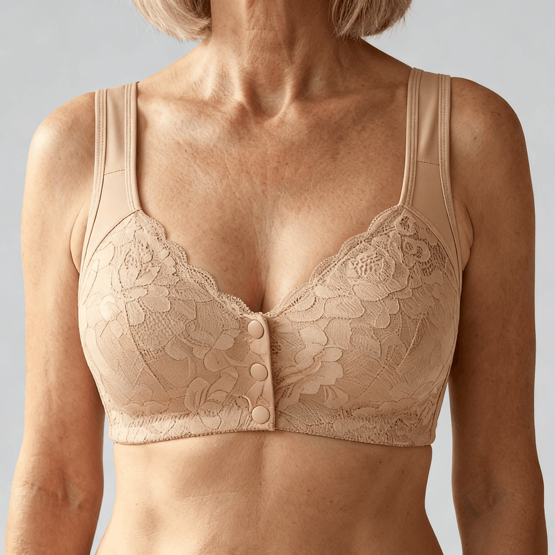 Daintybra – Easy Snap Bra for All Day Comfort Nude / 36