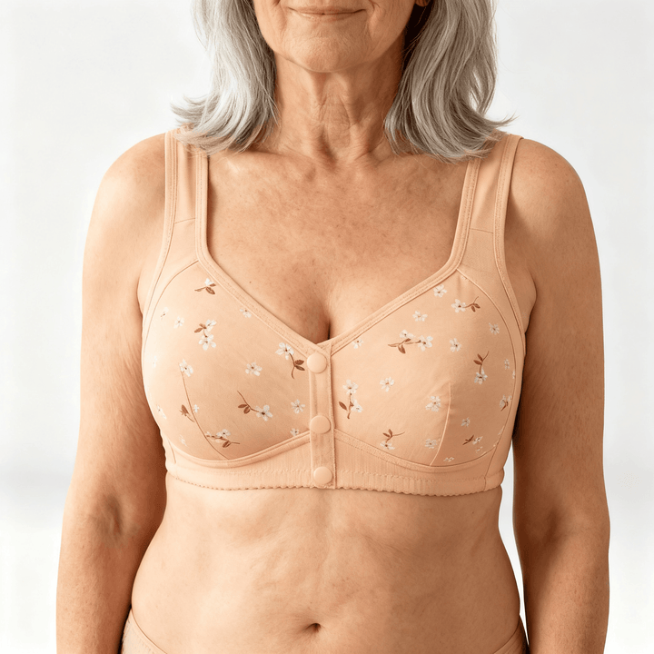 DaisyBra – Wireless Front Closure Comfort Bra Nude