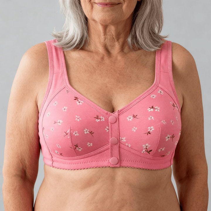 DaisyBra – Wireless Front Closure Comfort Bra Pink / 36