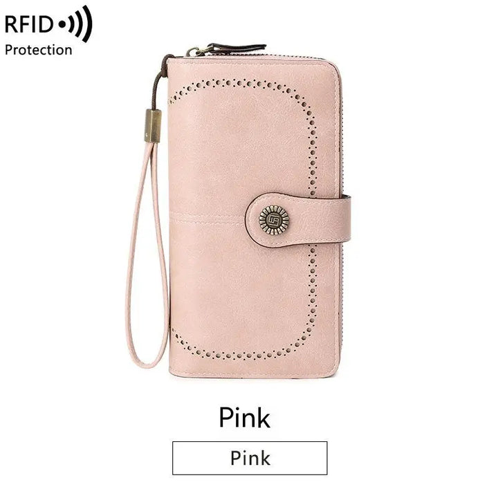 Aureden - Compact RFID Wallet with 24-Card Storage