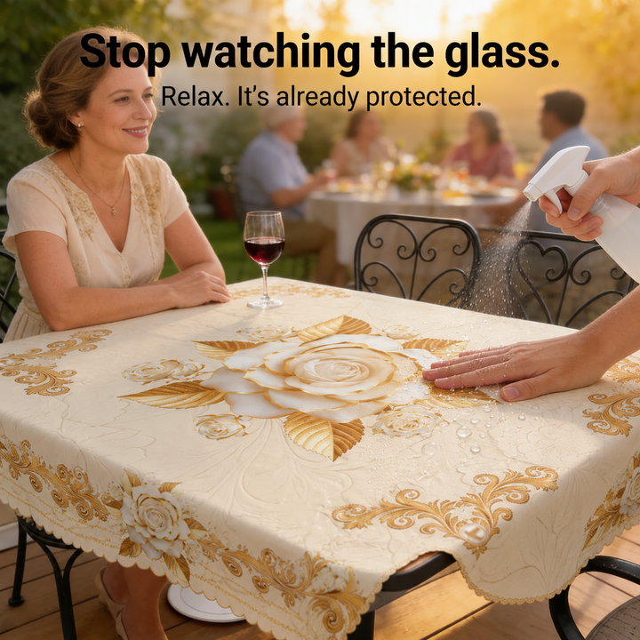 Roseval – The Tablecloth That Wipes Clean, Not Just Looks Clean
