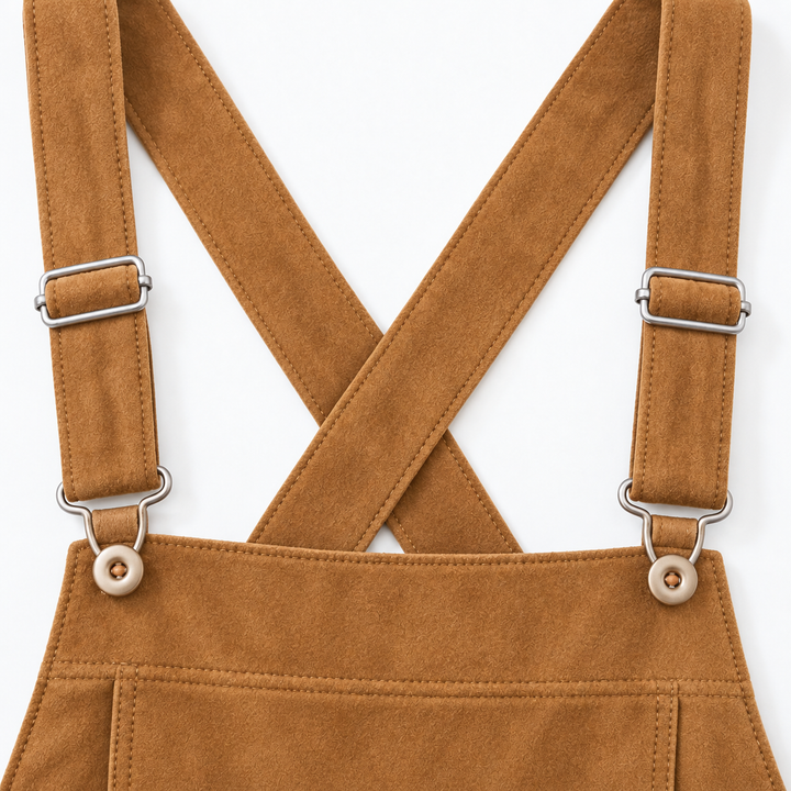 Sundance Rove – Fringe Trim Wide-Leg Suede-Feel Jumpsuit