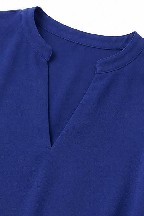 Petalwren – Layered Petal-Sleeve V-Neck Top