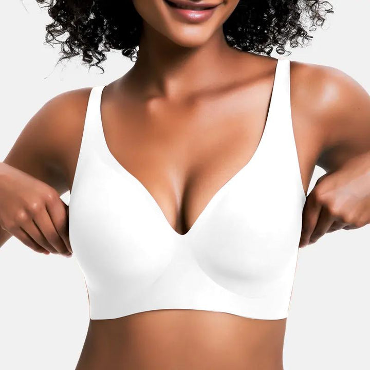 Vellé – Women’s V-Neck Seamless Jelly Bra