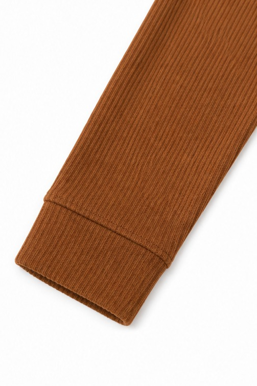 Corduvie – Button-Up Corduroy-Look Henley Top