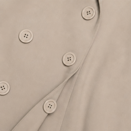 Wearbella – Belted Double-Breasted Trench Coat