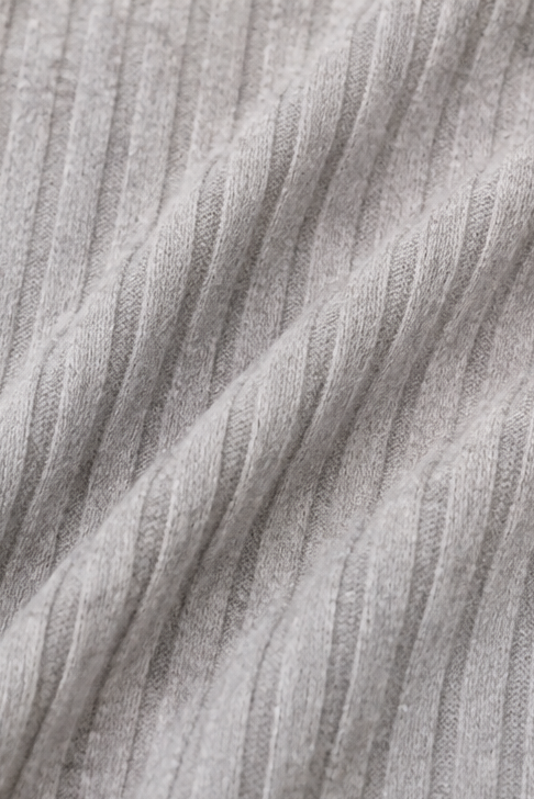 Tuckless – Asymmetrical Hem V-Neck Ribbed Knit Top