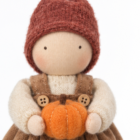 Harvest Hearth – Three-Piece Harvest Doll Figurine Set