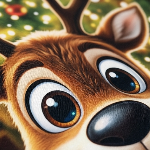 Hollydoor – Santa And Reindeer Christmas Door Cover