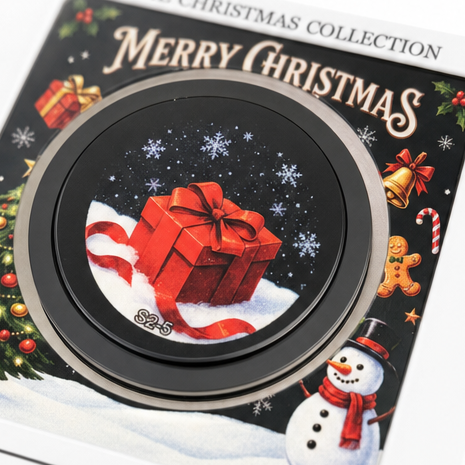 Carolena – 9-Song Musical Christmas Vinyl-look Fridge Magnet Set