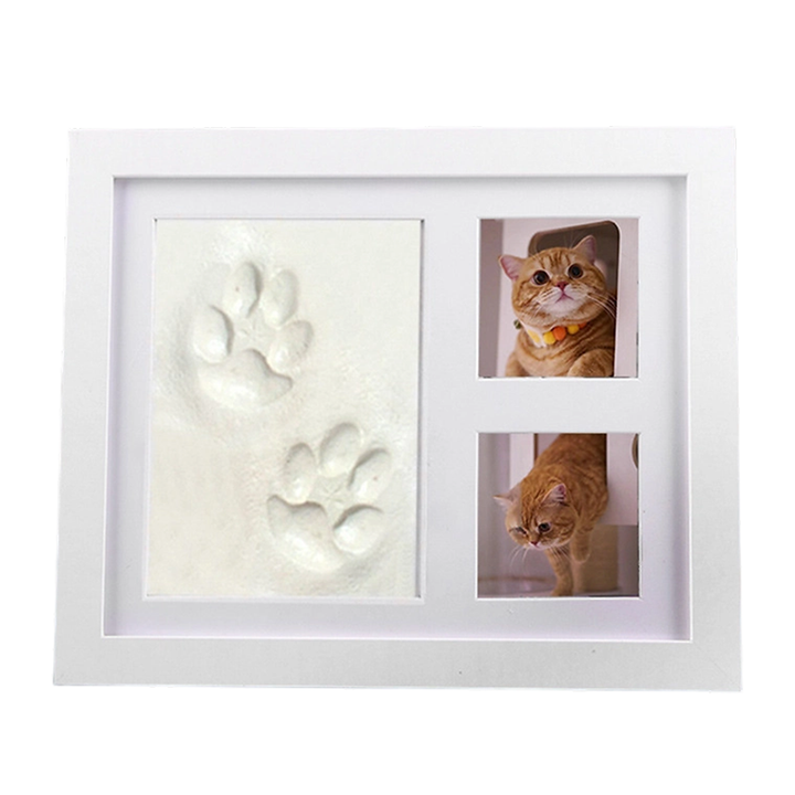 Pawprint Keepsake – Three-Window Paw Print Frame