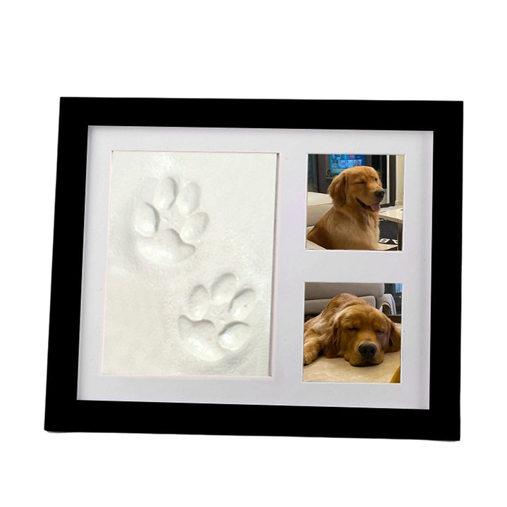 Pawprint Keepsake – Three-Window Paw Print Frame