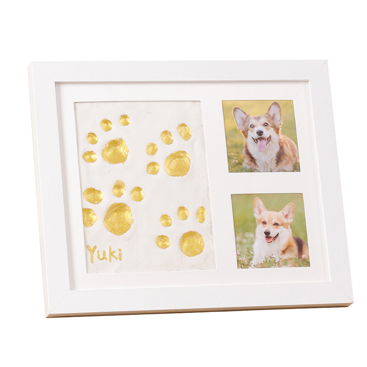 Pawprint Keepsake – Three-Window Paw Print Frame