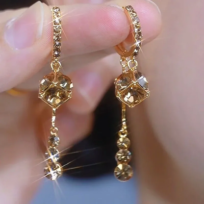 Amberelle™ – Elegant Amber Glow Earrings  (50% Off)