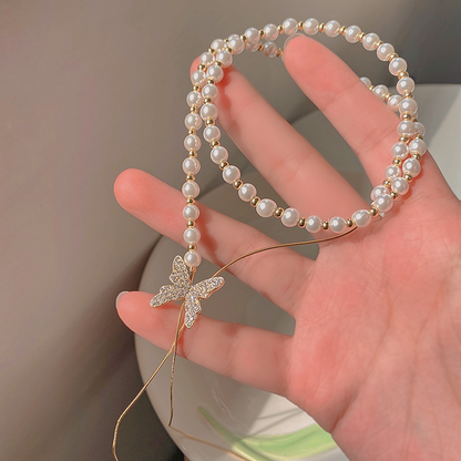 Pearlora™ – Pearl Butterfly Adjustable Necklace (50% Off)