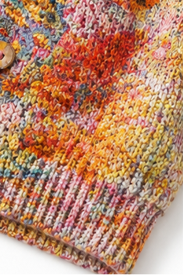 Helena – Floral Print Open-Front Knit Cardigan