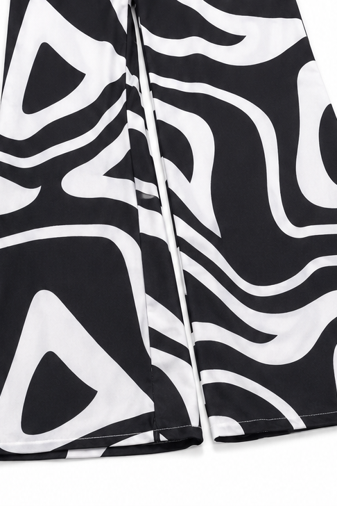 Flowden – Abstract Print Flowy Jumpsuit
