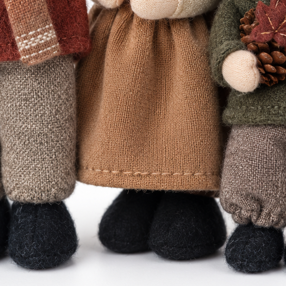 Harvest Hearth – Three-Piece Harvest Doll Figurine Set