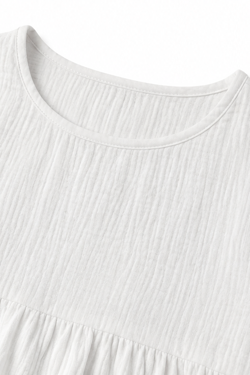 Wearbella – Gathered-Waist Babydoll Blouse
