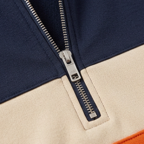Wearbella – Color-Block Quarter-Zip Pullover