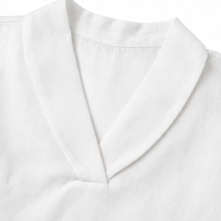 Sevella – Women's textured shawl V-neck summer tee, loose fit