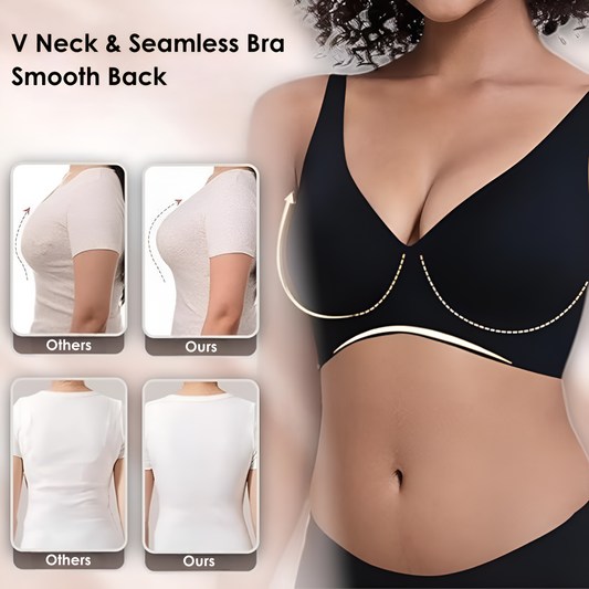 Vellé™ – V Neck Seamless Jelly Bra