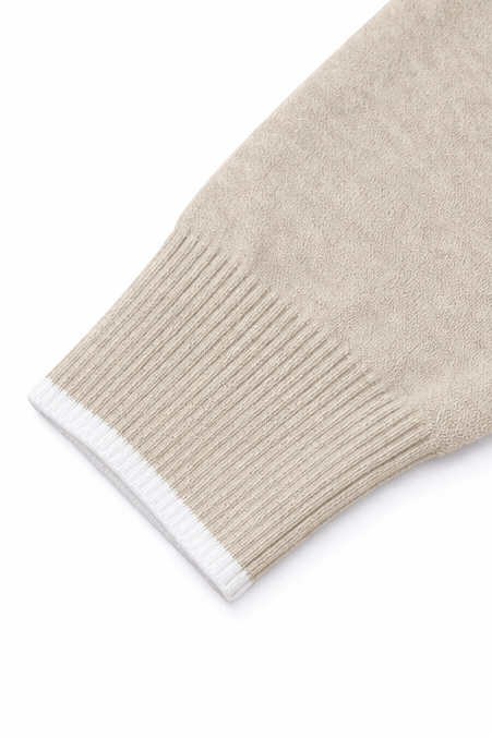Wearbella – Wavy-Trim V-Neck Knit Top