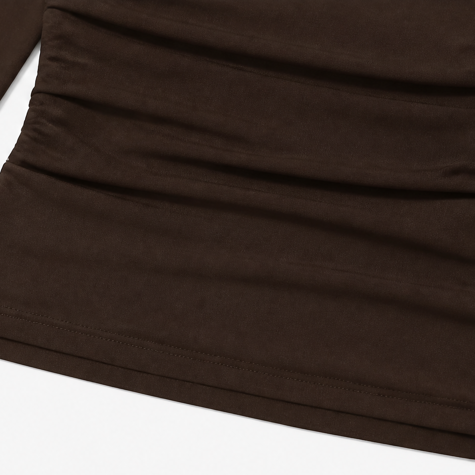 Wearbella – Cape Overlay Ruched Batwing Top