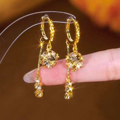 Amberelle™ – Elegant Amber Glow Earrings  (50% Off)