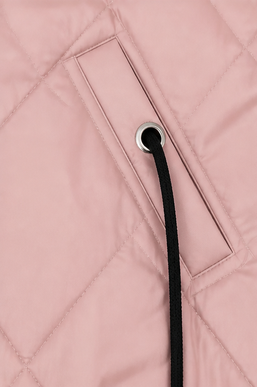 Wearbella – Quilted Hooded Zip-Front Jacket