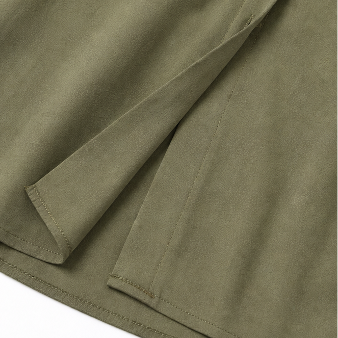 Linalle – Button-Front Linen-Look Maxi Dress