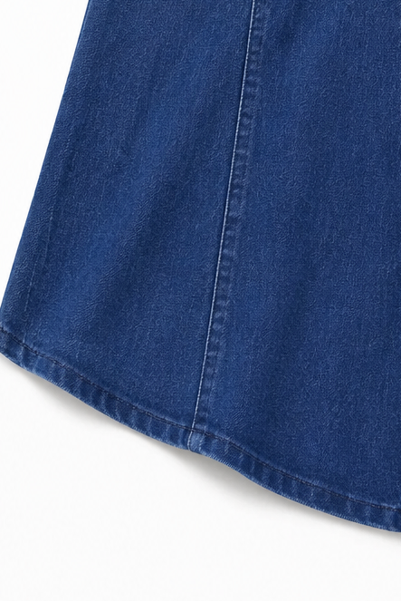 Wearbella – High-Waist A-Line Denim Maxi Skirt