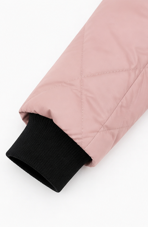 Wearbella – Quilted Hooded Zip-Front Jacket