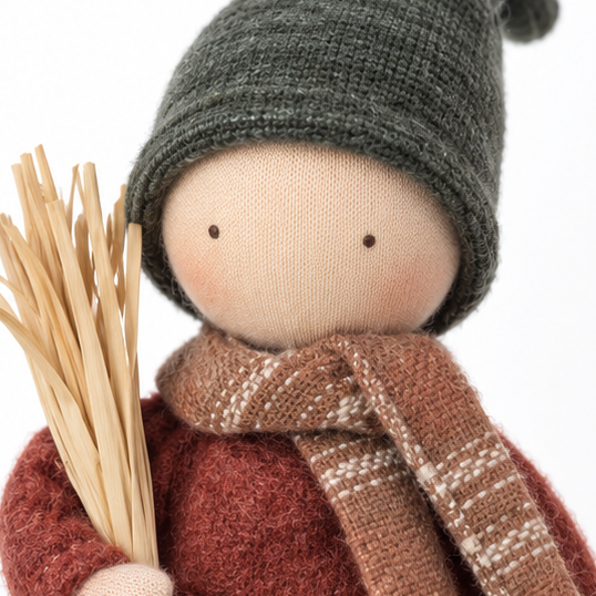 Harvest Hearth – Three-Piece Harvest Doll Figurine Set