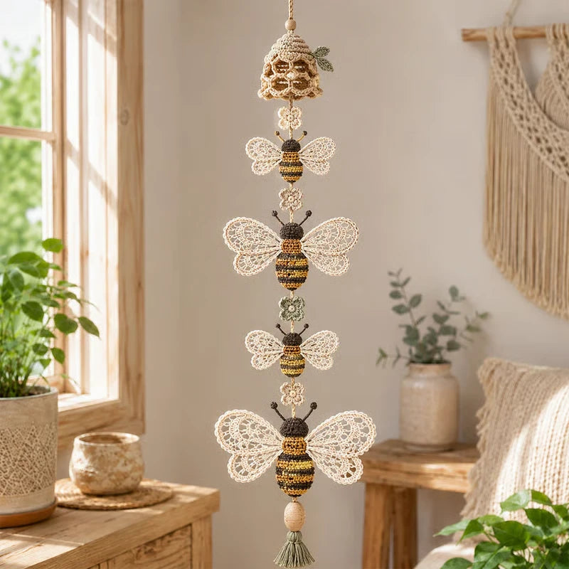 Hummingbird Haven – Crochet Hummingbird Flower Garland