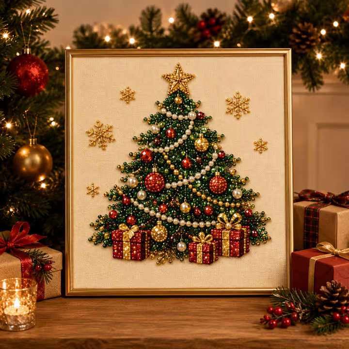 Pearl & Pine – Raised Pearl Bead Christmas Craft Kit