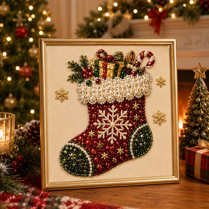 Pearl Noel – Pearl Bead Christmas Diamond Painting Kit
