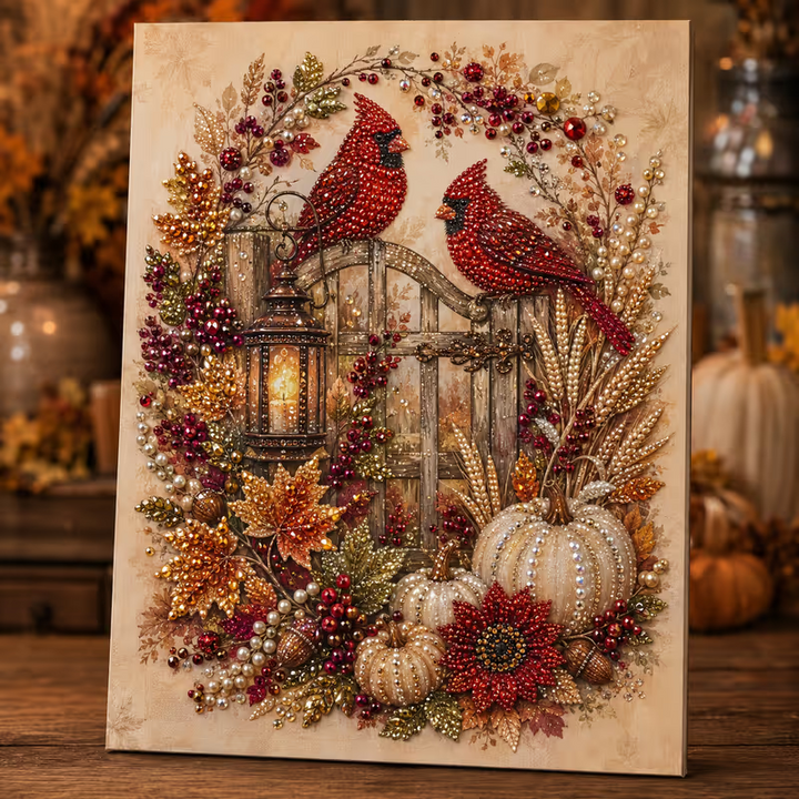 Autumn Gleam – Beaded Crystal Autumn Diamond Painting Kit