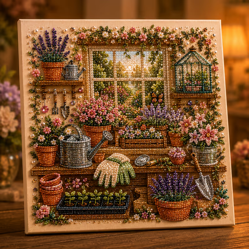 CozyGlow – Sewing Room Diamond Painting Kit