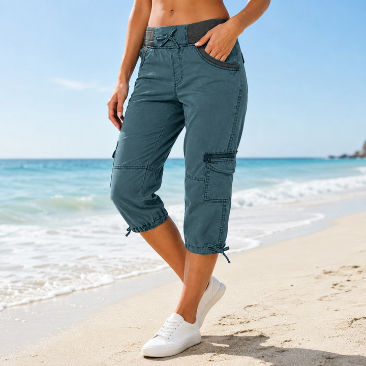 Ambervale – High Waisted Cropped Cargo Pants