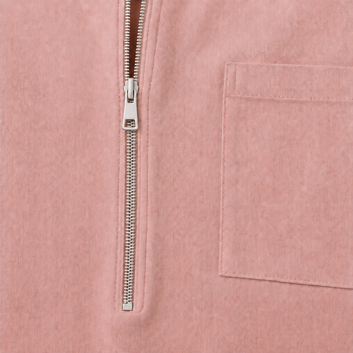 Quarterglow – Quarter-Zip Midi Dress