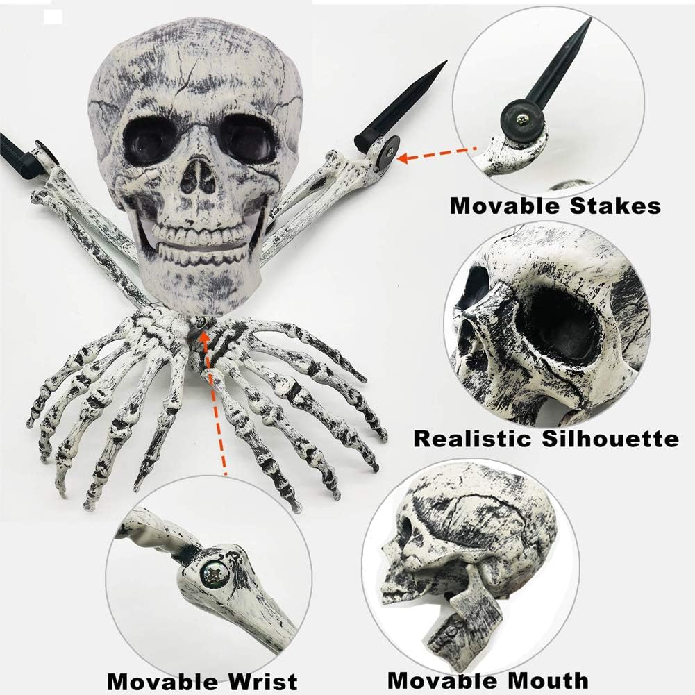 Hauntlet™ – Skeleton Lawn Stakes with LED Lights (50% Off)