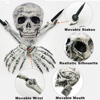 Hauntlet™ – Skeleton Lawn Stakes with LED Lights (50% Off)