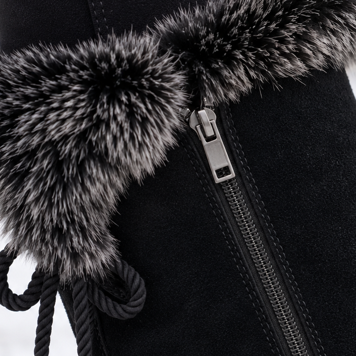 Calvera – Fleece-Lined Side-Zip Calf Boots