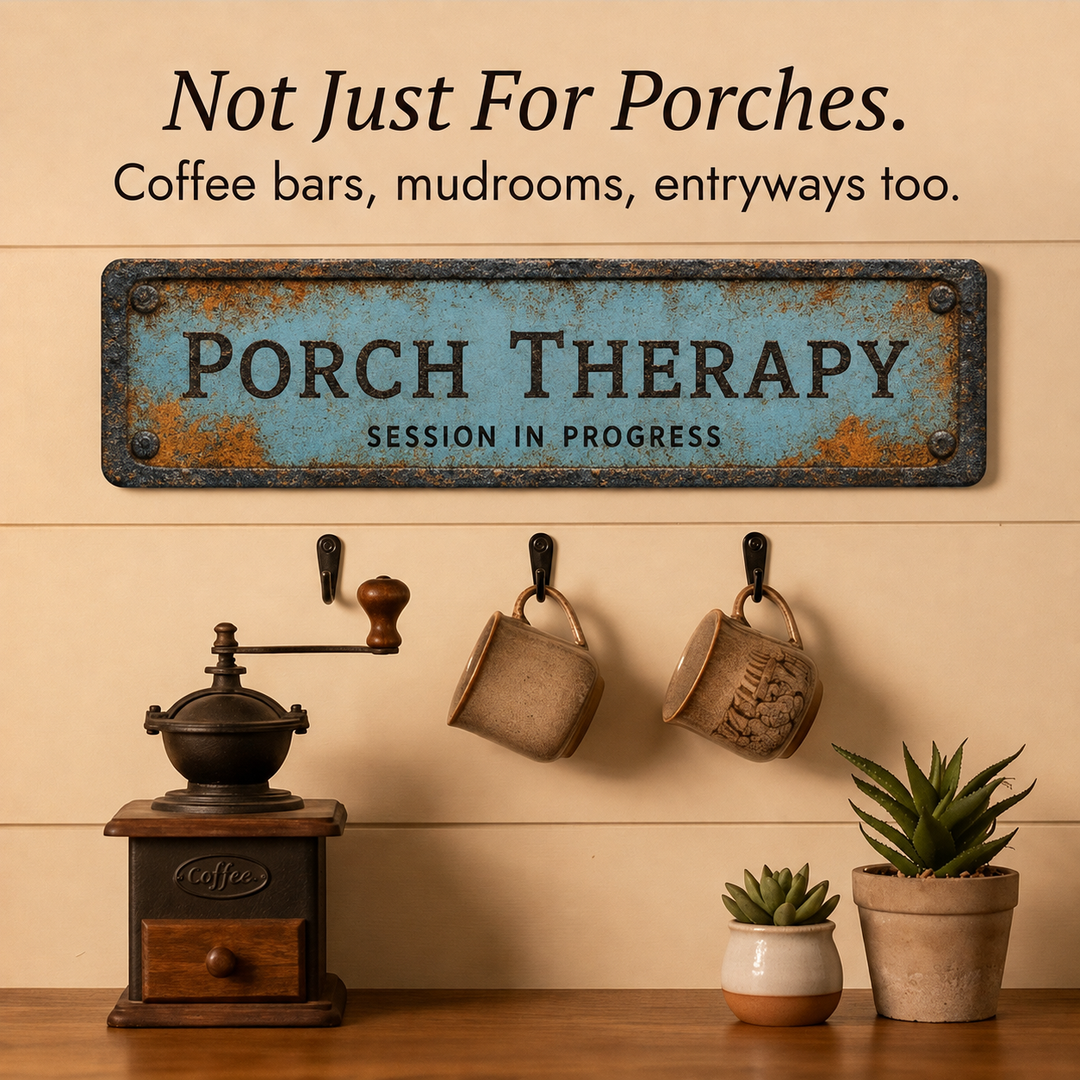 Porchly – Vintage Farmhouse Porch Therapy Plaque