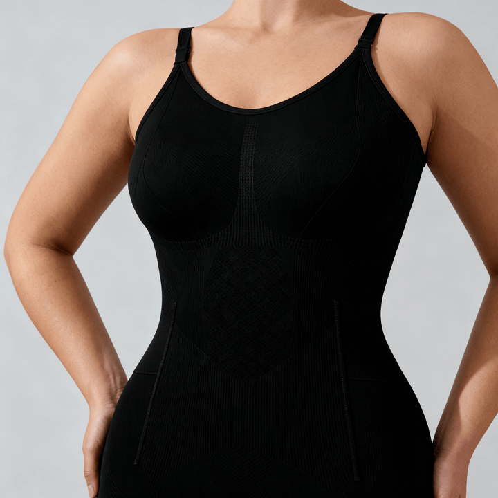EasySlide – Sculpting Bodysuit with Pull-Away Panel Black / S