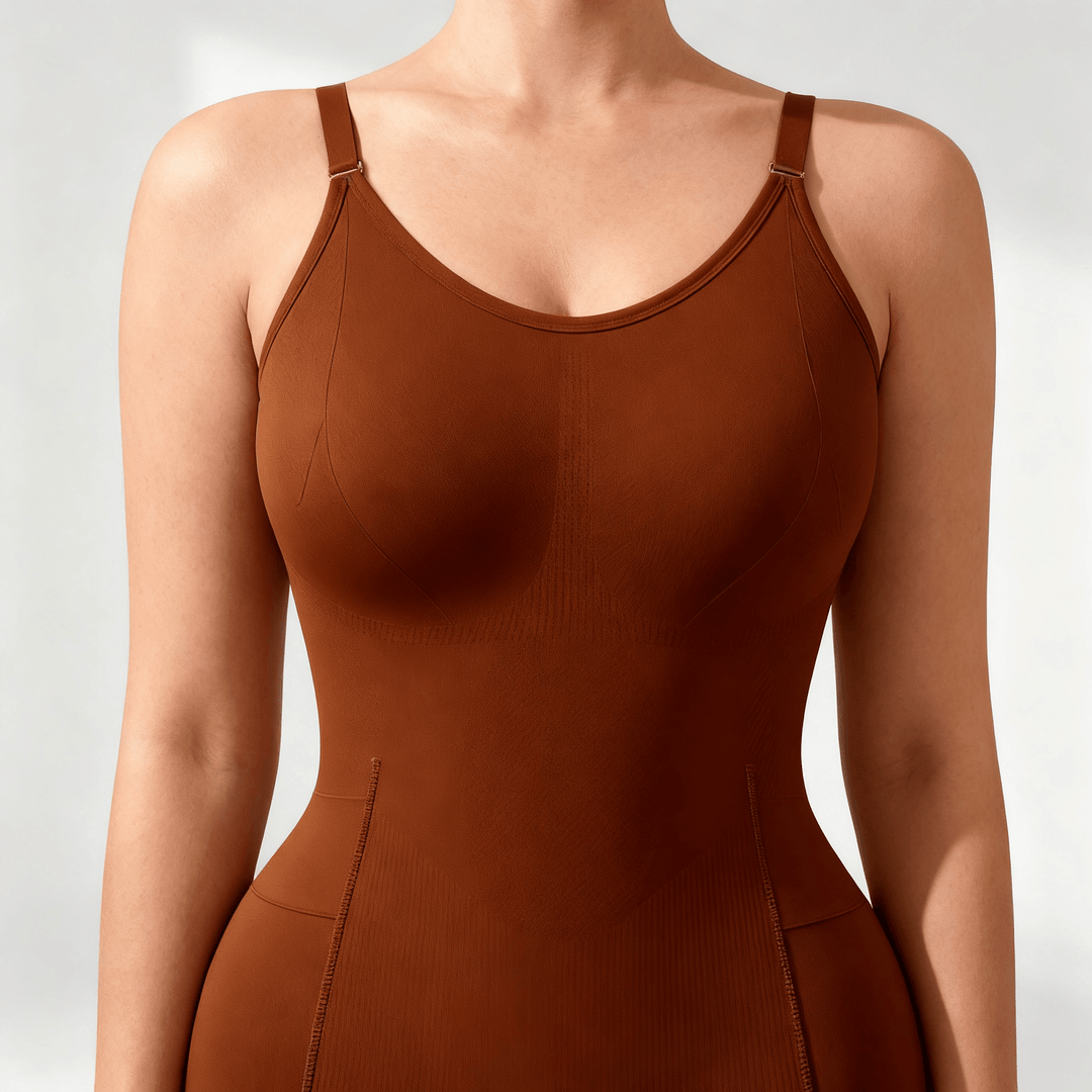 EasySlide – Sculpting Bodysuit with Pull-Away Panel Cocoa